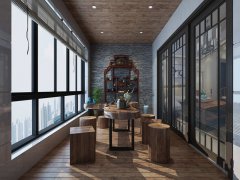 萬科陽臺(tái)裝修案例效果圖